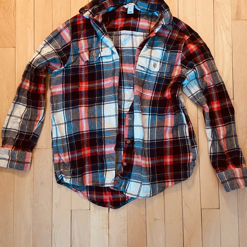 Old Navy multi-color Plaid Button Down Shirt